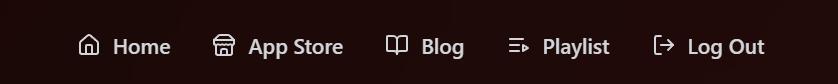 EVStream updated navigation menu